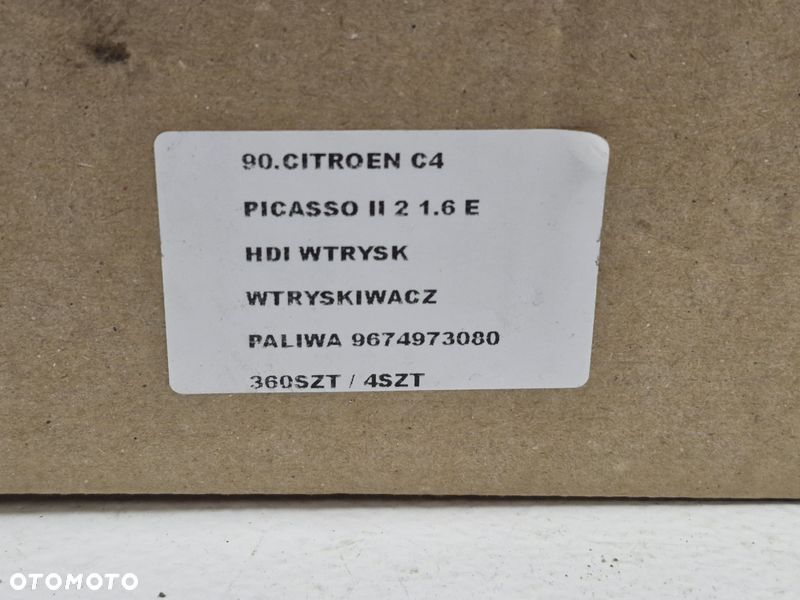 CITROEN C4 PICASSO II 2 1.6 E HDI WTRYSK WTRYSKIWACZ PALIWA 9674973080 - 7