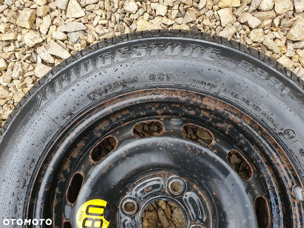 FORD FUSION ORYGINALNE KOŁO 14 DOJAZDOWE ZAPASOWE DOJAZDÓWKA 14" 4X108 BRIDGESTONE 175/65/R14 - 2