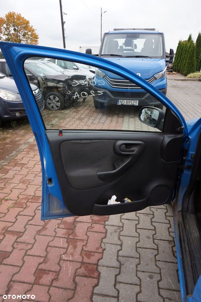 DRZWI PRZEDNIE LEWE CORSA C III 5D HB Z20A  NIEBIESKI OPEL 1999-2003 - 8