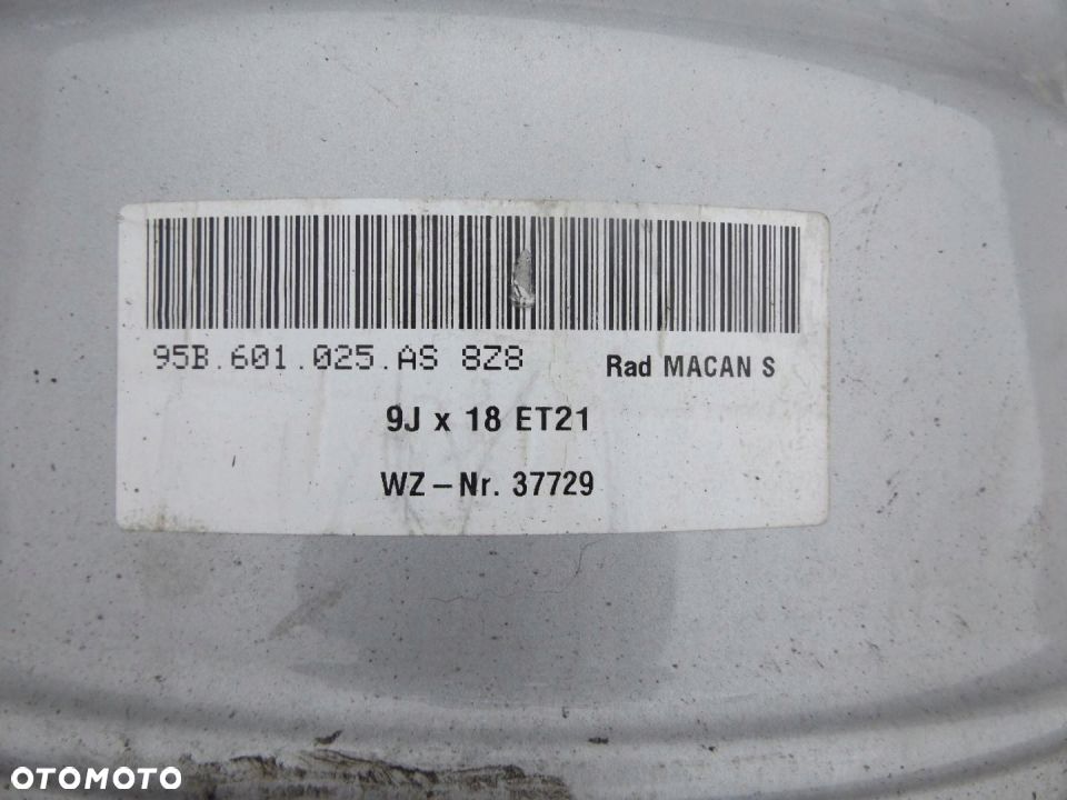 PORSCHE MACAN FELGA ALUMINIOWA 18 5x112 9J ET21 - 3