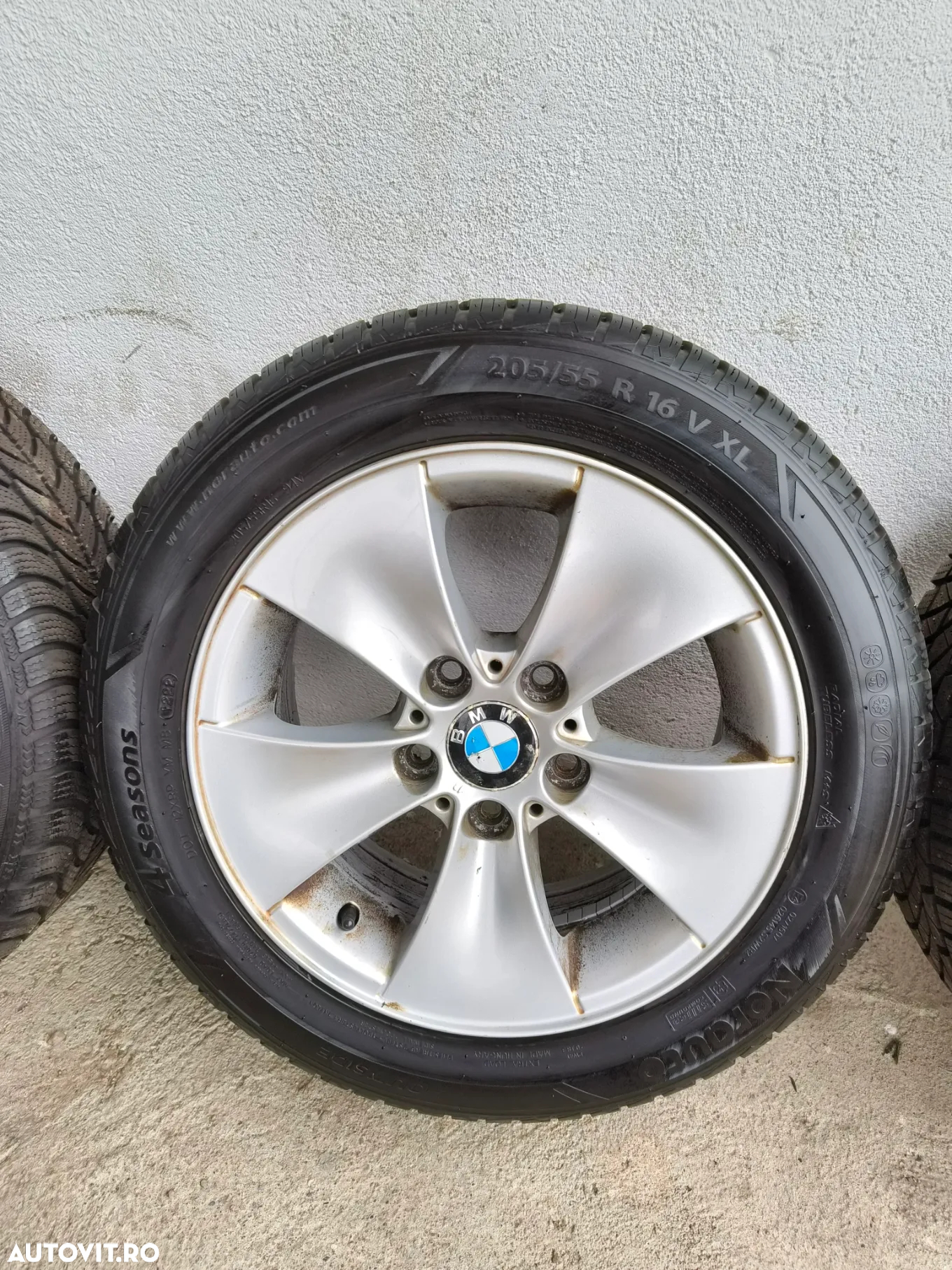 Set jante aliaj BMW Style 155 7jEt 34 cu anvelope 205/55/16 doua dot 2019 doua 2022 - 3