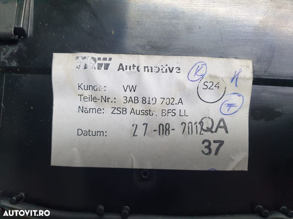 Grila ventilatie bord 3ab819702a Volkswagen VW Passat B7 [2010 - 2015 - 2