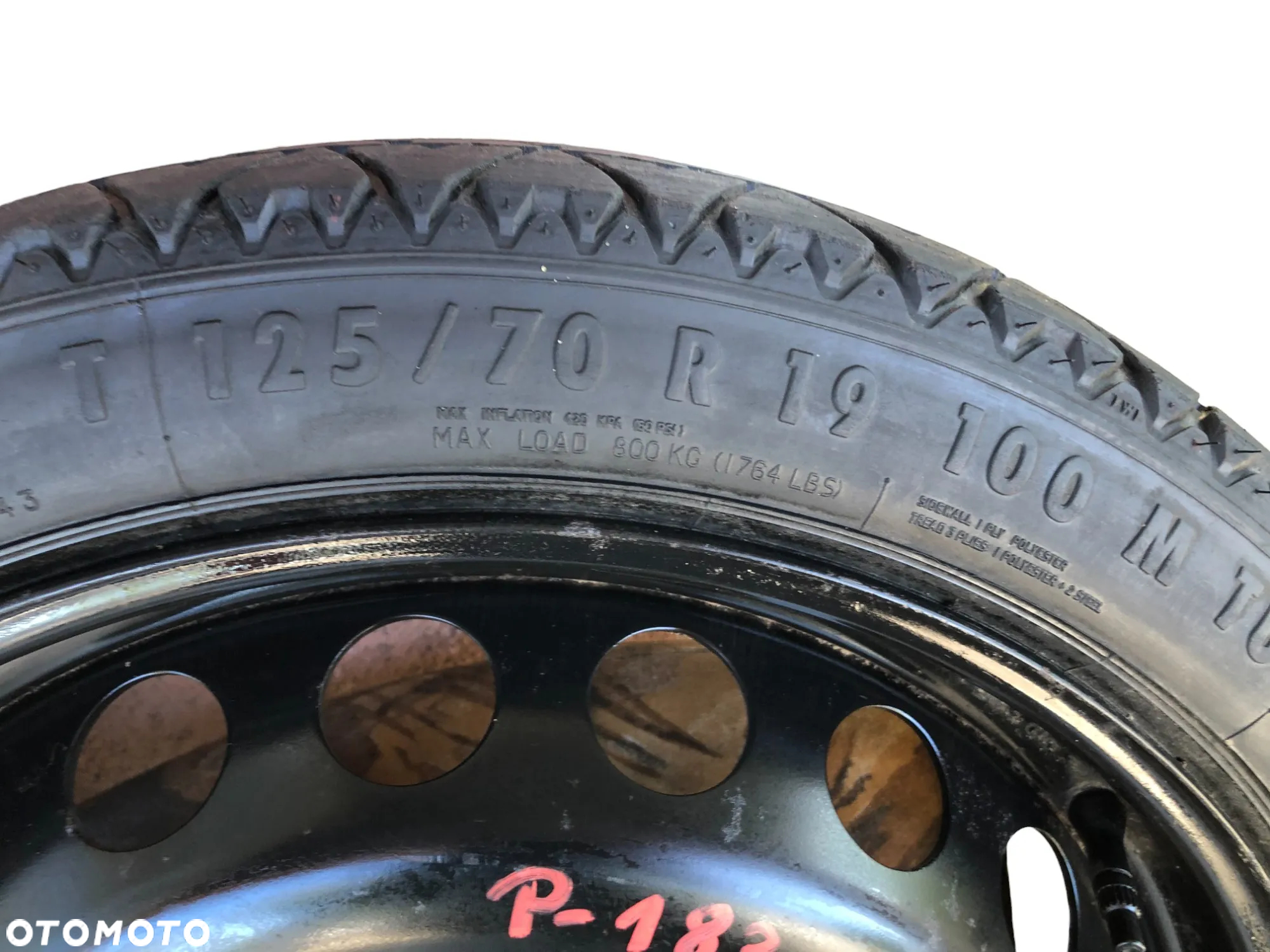 Koło Zapasowe Dojazdowe 125/70 R19 5x112 66,5MM ET:29 Audi A4 B8 A5 8K0601027 - Gwarancja Wysyłka - 5
