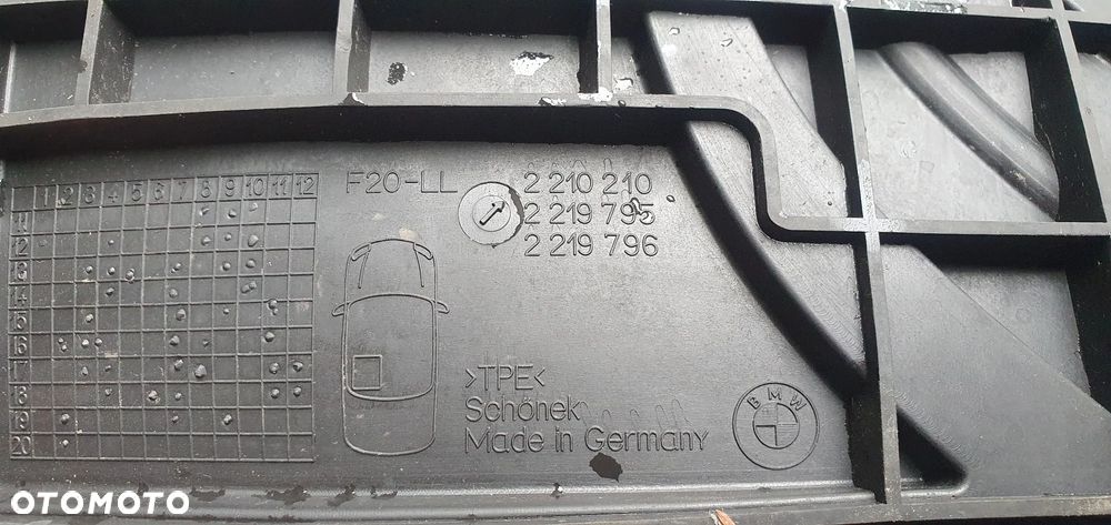 Dywaniki wycieraczki wykładziny oryginał komplet BMW I F20 2210210 - 9