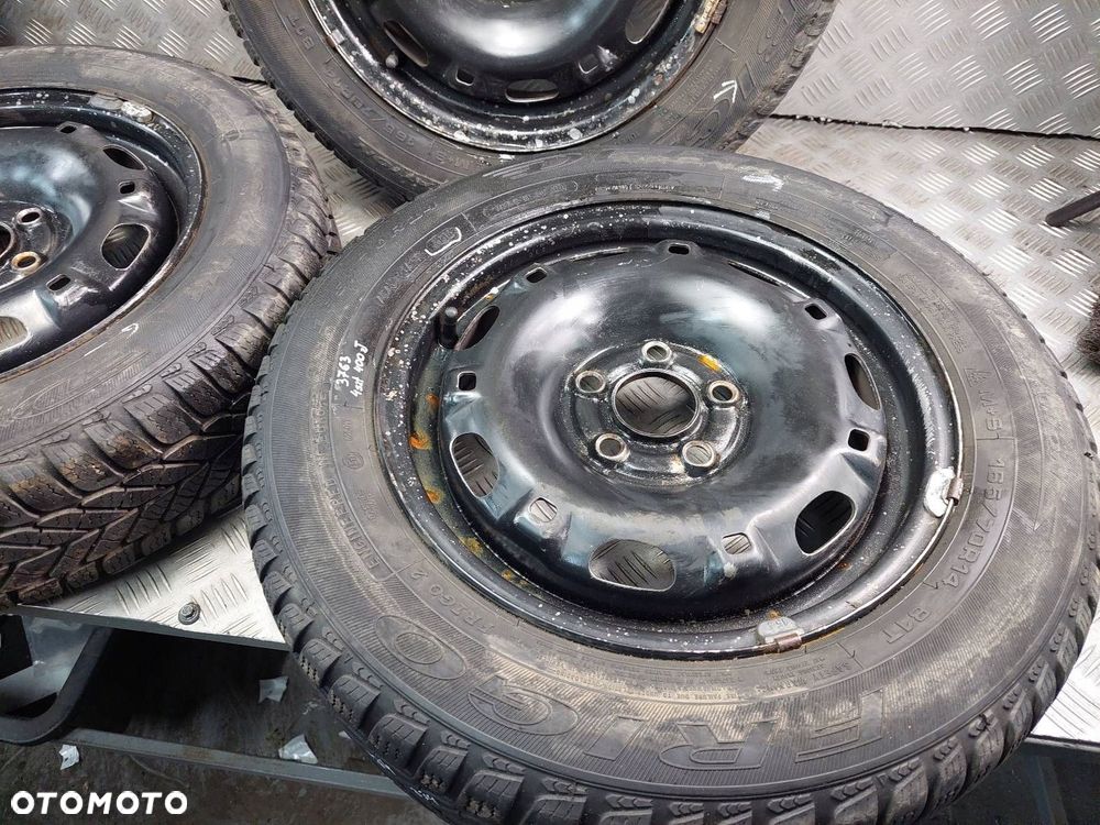 KOŁA FELGI OPONY ZIMOWE 4 SZT 5x100 5Jx14 165/70R14 SEAT VW SKODA AUDI - 6