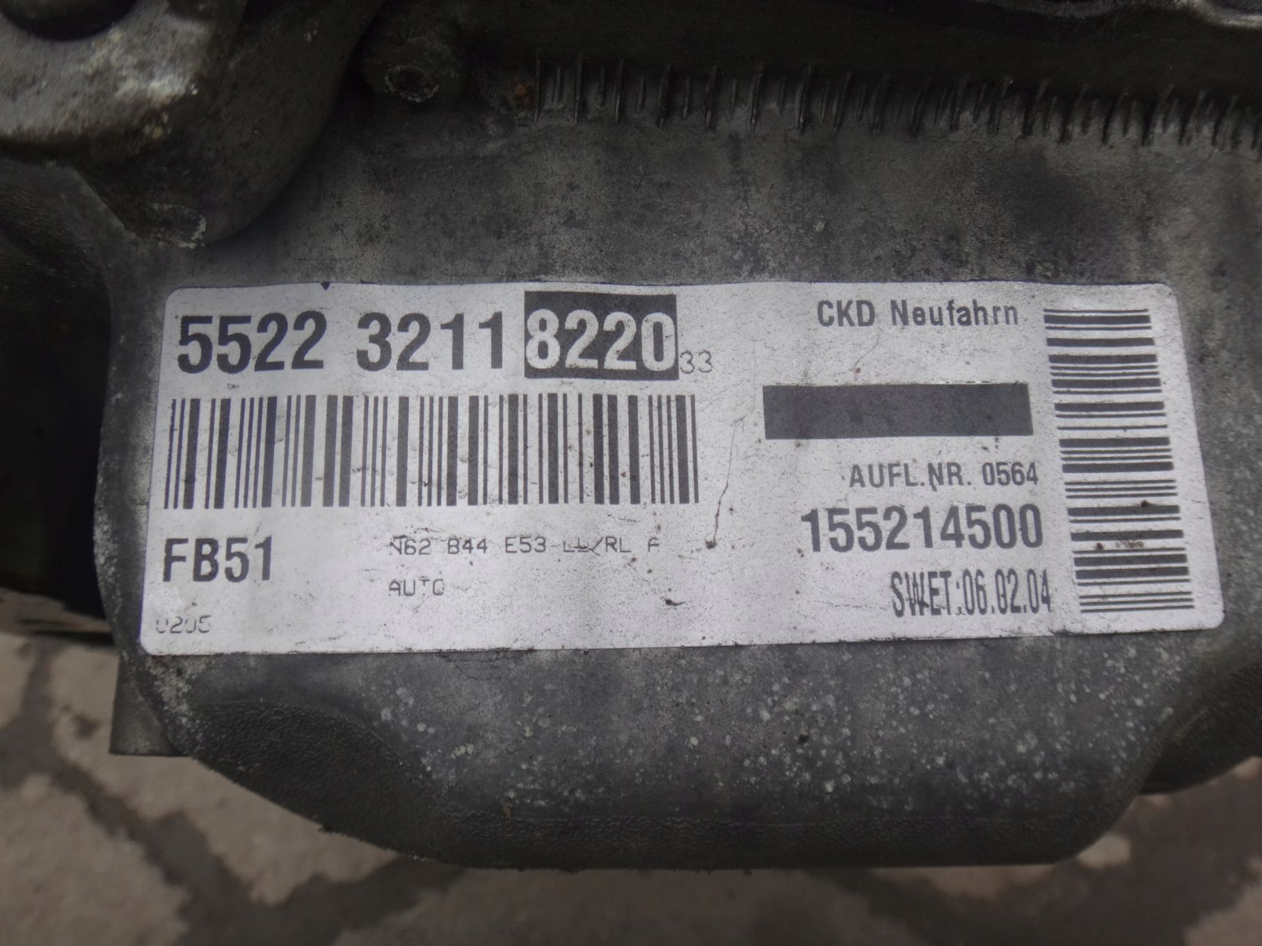 KOLEKTOR SSĄCY BMW E60 E61 E63 E64 E65 E66 X5 E53 4.4 I N62 B44 - 7