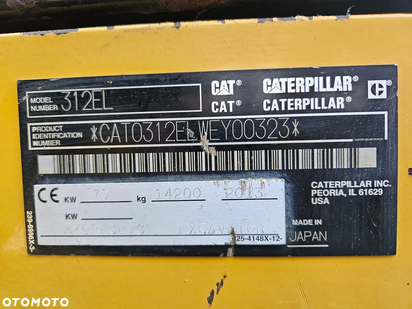 Caterpillar KOPARKA GĄSIENICOWA CAT CATERPILLAR 312E 312 311 313 2013R. - 8