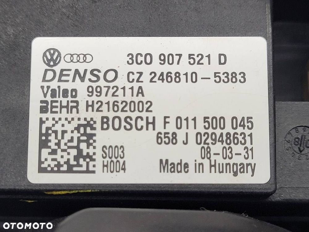 WENTYLATOR DMUCHAWA NAWIEWU REZYSTOR SEAT LEON II EU 3C0907521D - 7