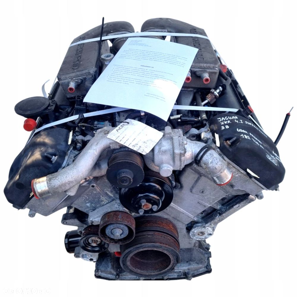 SILNIK Jaguar XKR 4.2 V8 SUPERCHARGED udokumentowane 182tyś AJ34 AJ34-B - 1