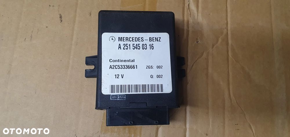 Moduł sterownik zawieszenia Airmatic Mercedes R-Klasa W251 A2515450316 - 1