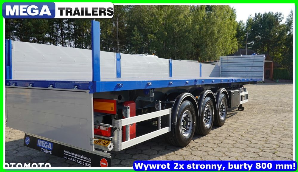 Inny Platforma / Wywrotka 2 strona, 12,60 m, burta 800 mm! - 4