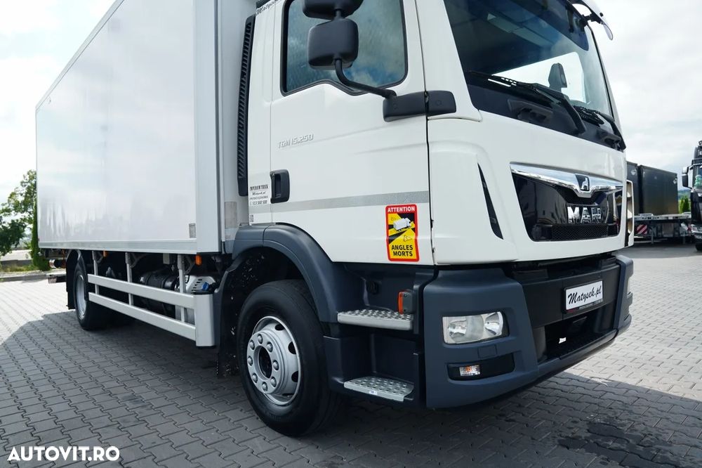 MAN TGM 15.250 / 4x2 / 6.2 M FRIGORIFER / FRIGLOCK FK 13 UNITĂȚI / DHOLLANDIA LIFT - 1.500 KG / IMPORTAT / EURO 6 - 8
