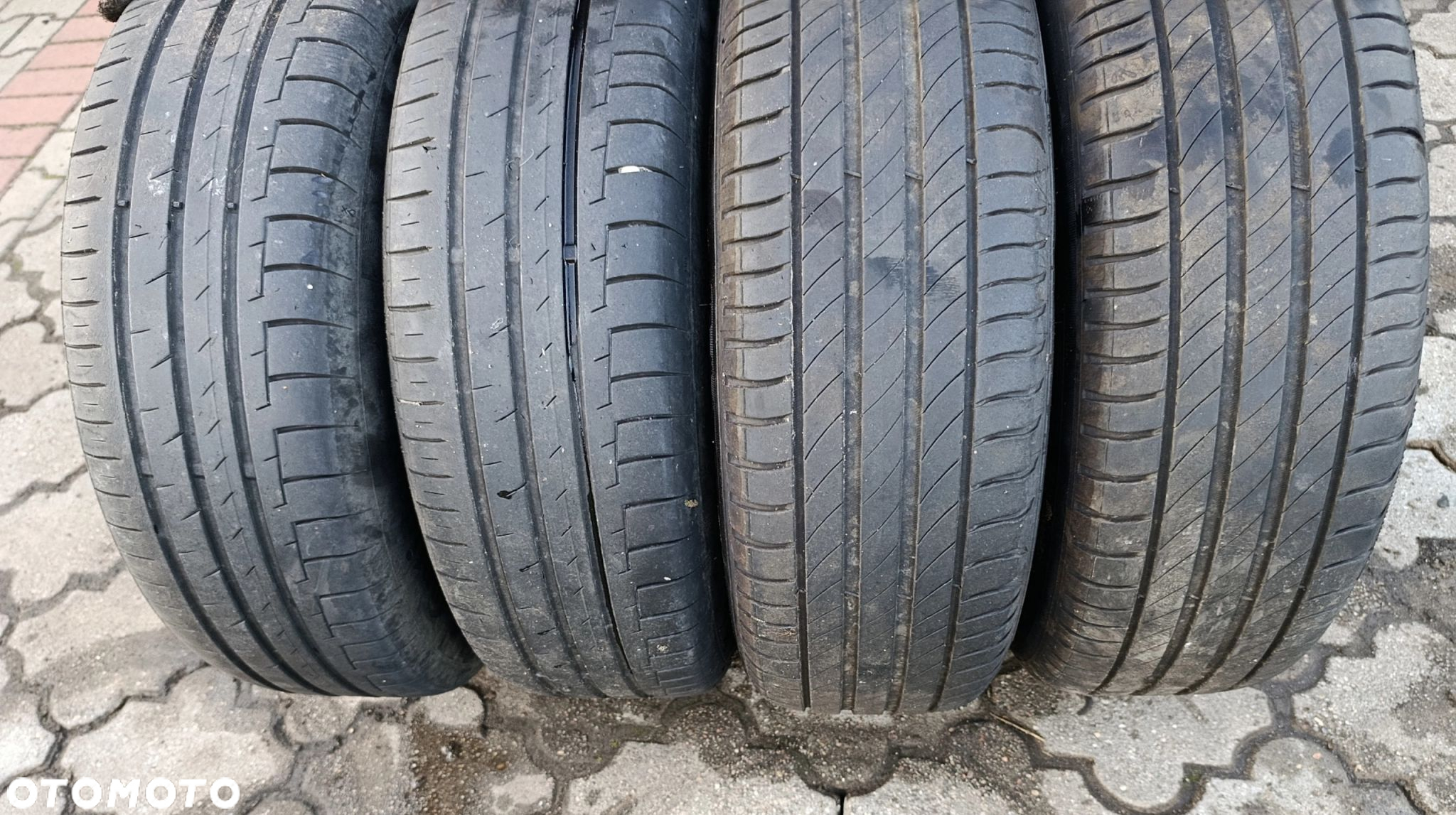 Volvo V50 al. felga 15" 5x108 et 46 opony 195-65-15 wielosezon 2x Michelin 2x Continental 6mm S40 II C30 - 3