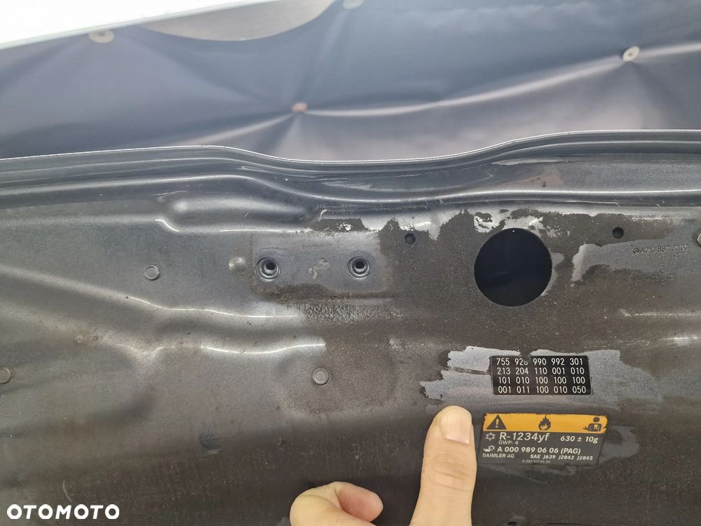 MERCEDES E-KLASSA W213 16- MASKA , NR 213204110001010 / A2138870203 , NR AUKCJI NM2 - 24