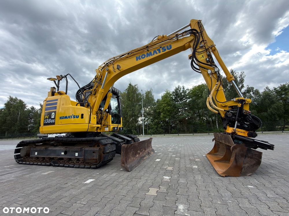Komatsu PC138US|6900mtg| Rototilt ze szczypcami | GPS 3D Trimble | gumowa klepka | - 2