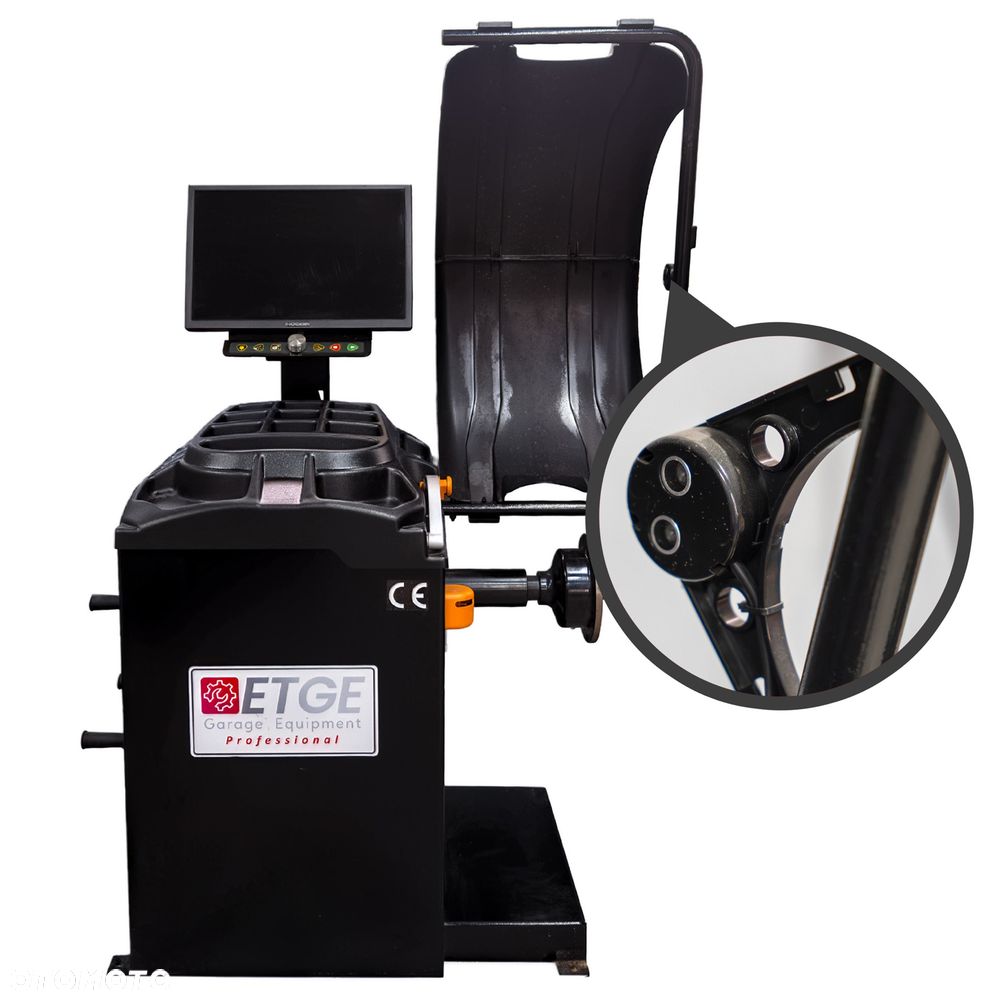 Wyważarka do Kół ETGE-908 BLACK LCD LASER Automatyczna LED Premium CE - 13