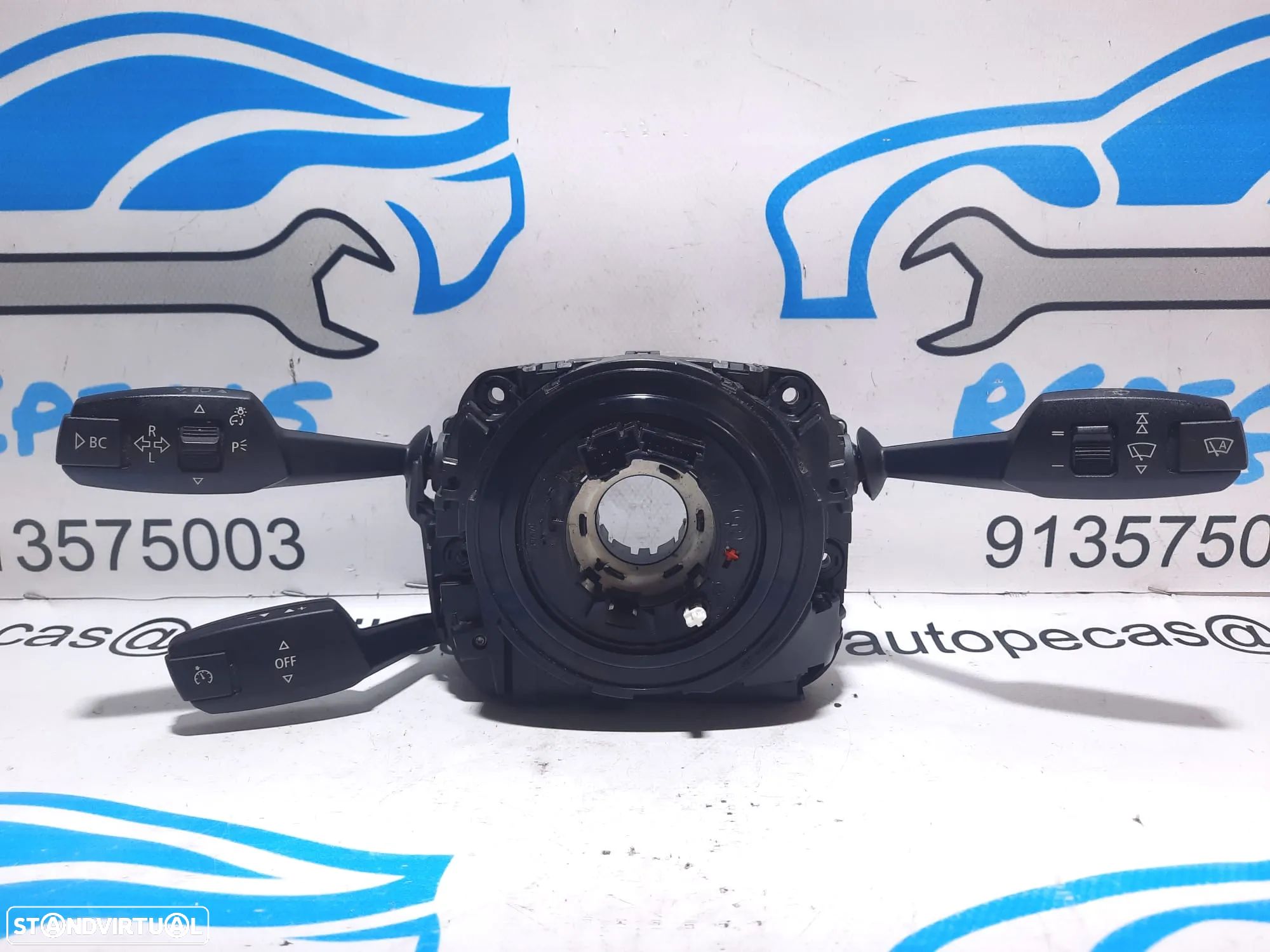 FITA AIRBAG BMW SERIE 3 E91 TOURING 61319122509 9122509 SERIE 3 E90 E92 E93 SERIE 1 E81 E82 E87 E88 X1 E84 X5 E70 X6 E71 E72 Z4 E89 MANETE MULTIFUNÇÕES COMUTADOR - 1