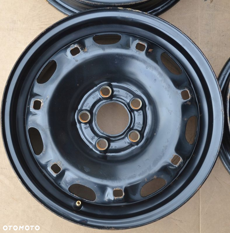 FELGI STALOWE OEM VW SKODA SEAT 5x100 5J14 ET 35 x4szt F-520 - 6