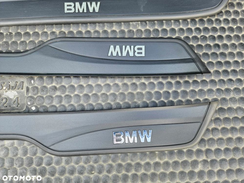 Listwa Listwy Progowe Ozdobne Drzwi Nakładki Komplet Przód Tyl BMW 3 E90 E91 - 8