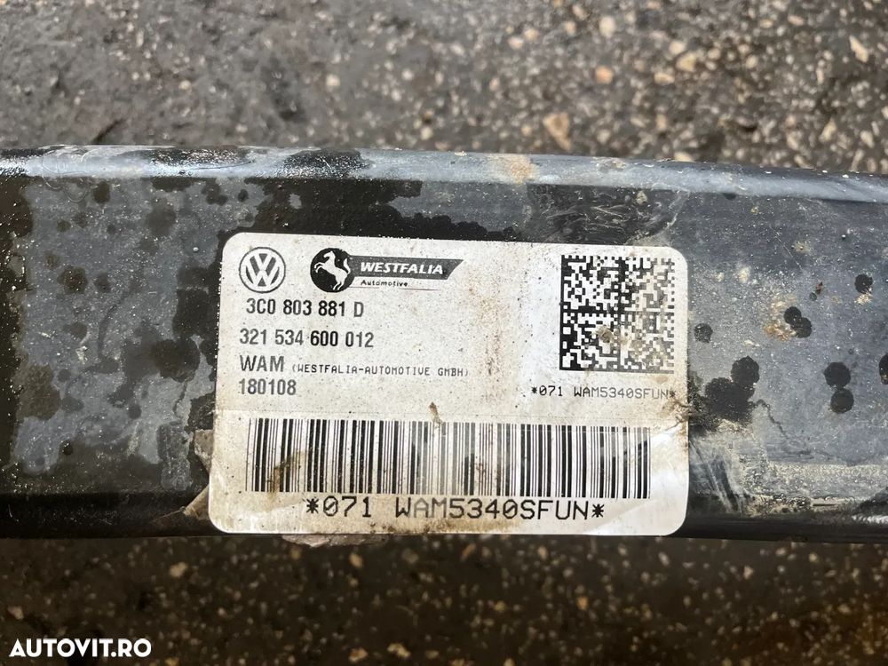 Carlig cui tractare original VW Volkswagen Passat B6 break 2007 - 4