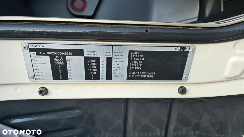 Scania G490 6x2 18 palet chłodnia diesel kurierka odwierty piękny stan świeży import! - 26