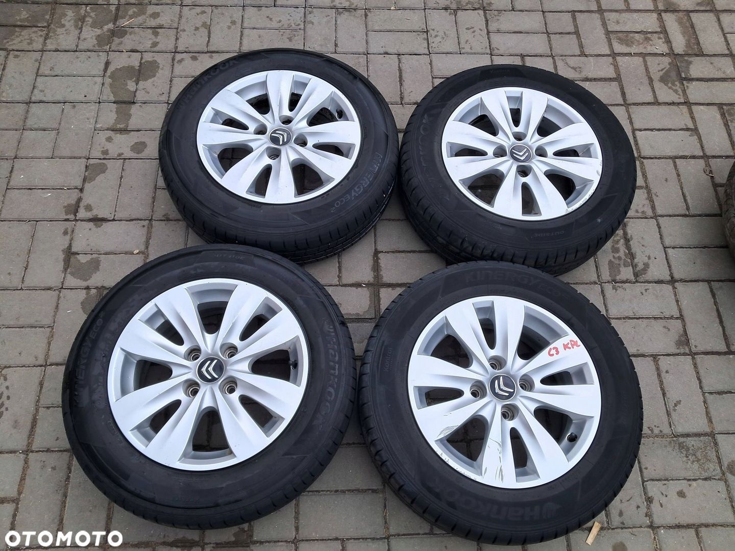 Citroen C3 II Felgi aluminiowe 15" koła LATO 185/65R15 Hankok 2023 7mm - 1