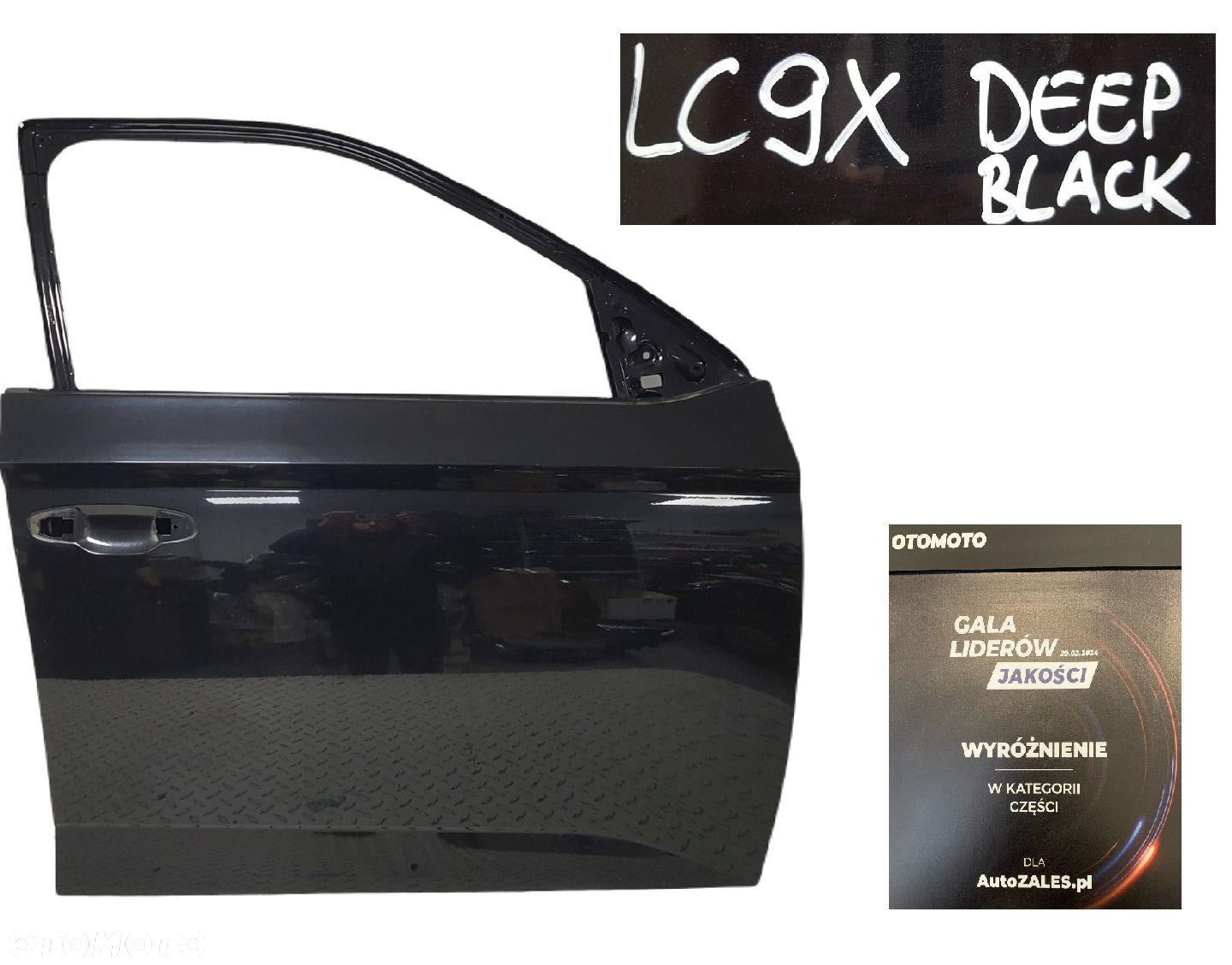 DRZWI PRAWE PRZEDNIE SKODA FABIA III 3 14-21 LC9X DEEP BLACK 6V0831312 6V - 1