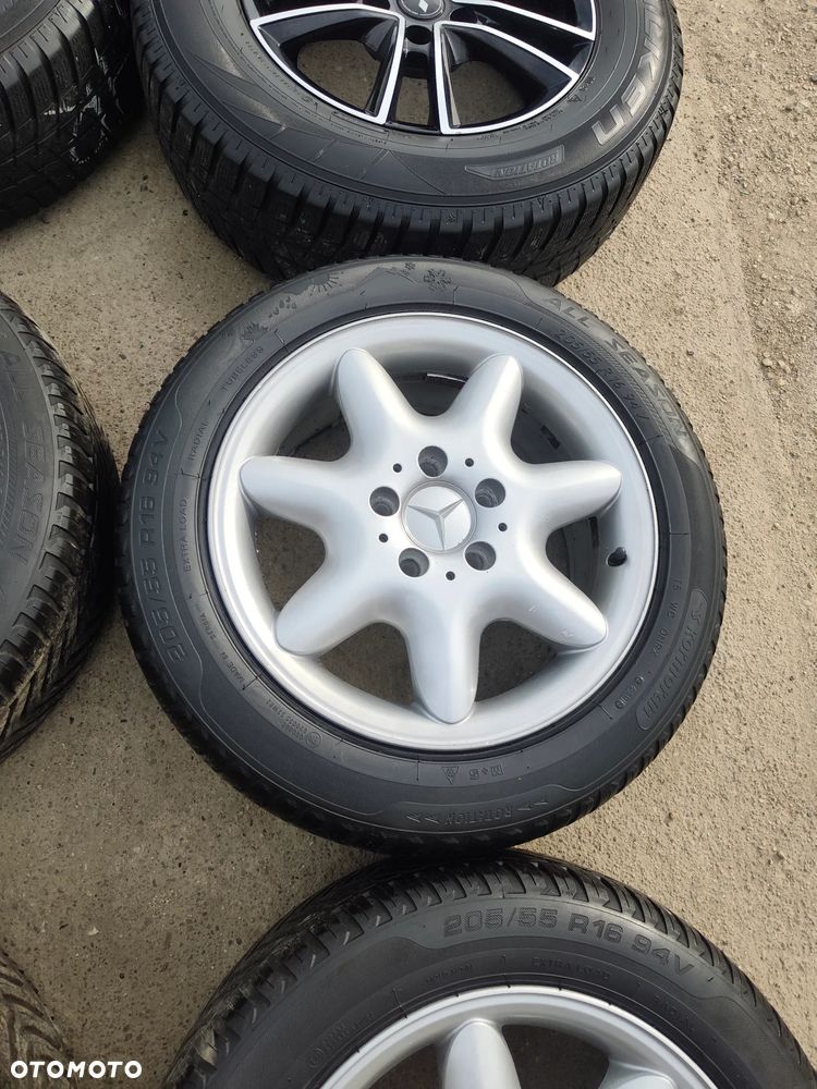 5x112 Felgi Aluminiowe Alufelgi Oryginalne 16 Mercedes Koła Całoroczne Wielosezonowe C KLASA W202 W203 CLK W208 W209 W124 W201 190 W W210 SLK R170 R171 5mm Legnica ALU-RAD 205/55 - 6