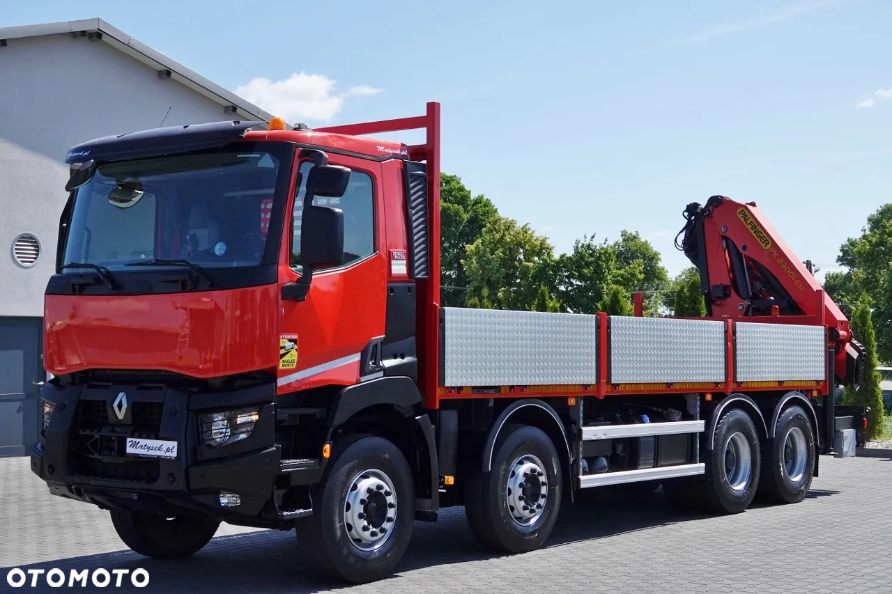 Renault C 430 / 8x4 / SKRZYNIOWY 7 M + HDS PALFINGER PK 2300-EH / WYSÓW 15 M / PILOT   / ROTATOR / SPROWADZONY - 8