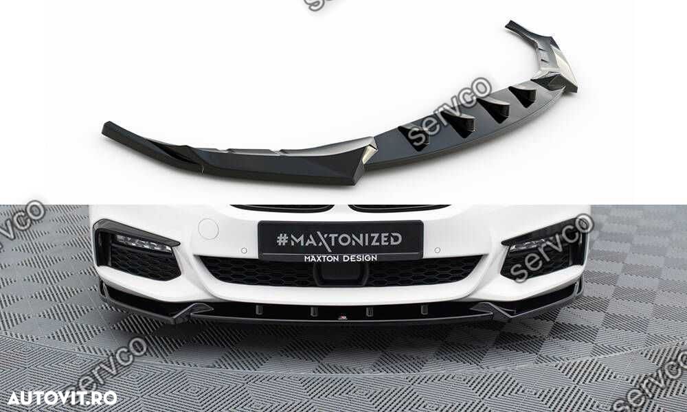 Prelungire splitter bara fata Bmw Seria 5 G30 G31 M-Pack 2017-2020 v12 - Maxton Design - 1