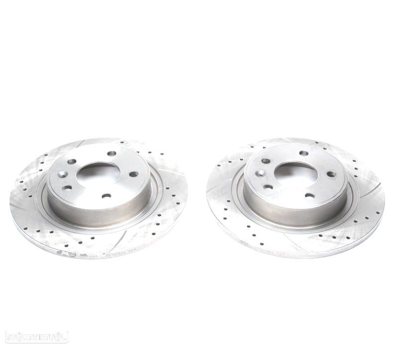 DISCOS DE TRAVÃO PARA NISSAN PERFURADOS RANHURADOS - 1