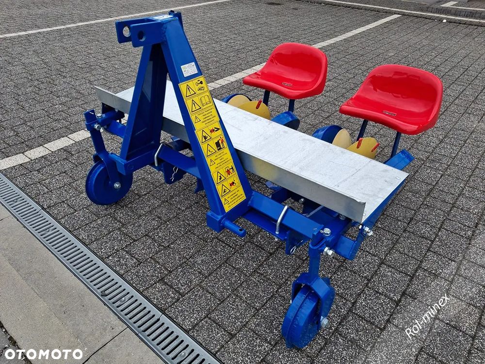 Tryby metalowe Sadzarka 2 rzędowa do rozsady warzyw Transport - 3