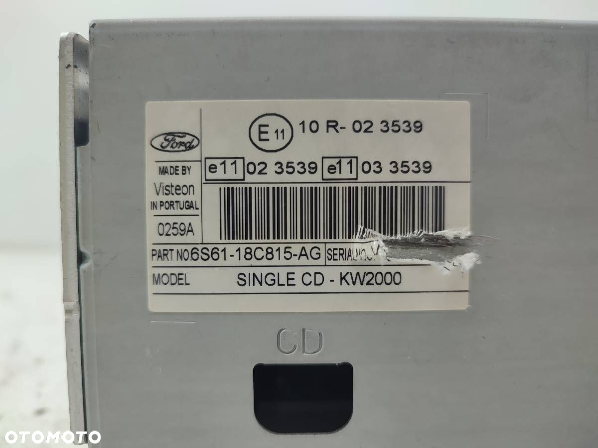 RADIO ODTWARZACZ CD FORD FOCUS C-MAX I MK1 6S61-18C815-AG - 6