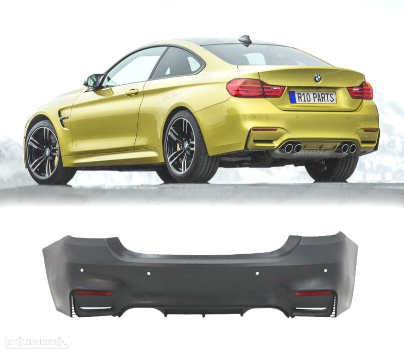PARA-CHOQUES TRASEIRO BMW F32 F33 LOOK M4 SPORT PDC - 1