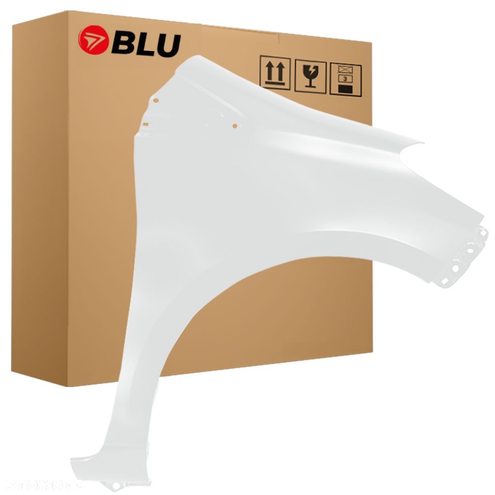 BLU Błotnik TOYOTA YARIS III 3 XP130 040 prawy biały 2011-2020 przód SuperWeiß SchneeWeiß - 1