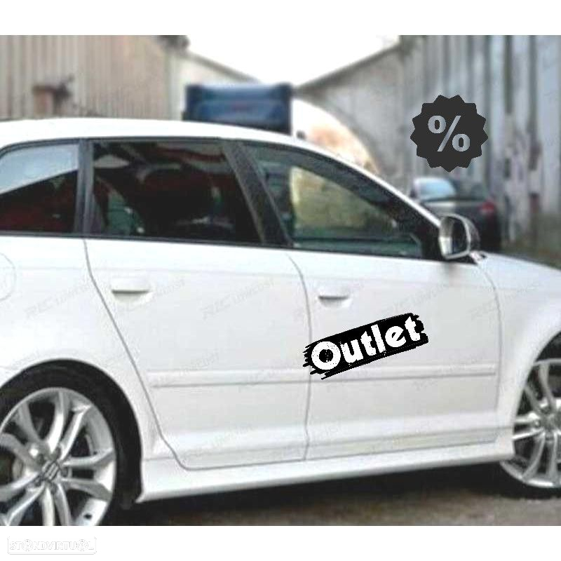 C002425C4 EMBALADEIRAS LATERAIS AUDI A3 8PA SPORTBACK 03-11 LOOK S3 - 8