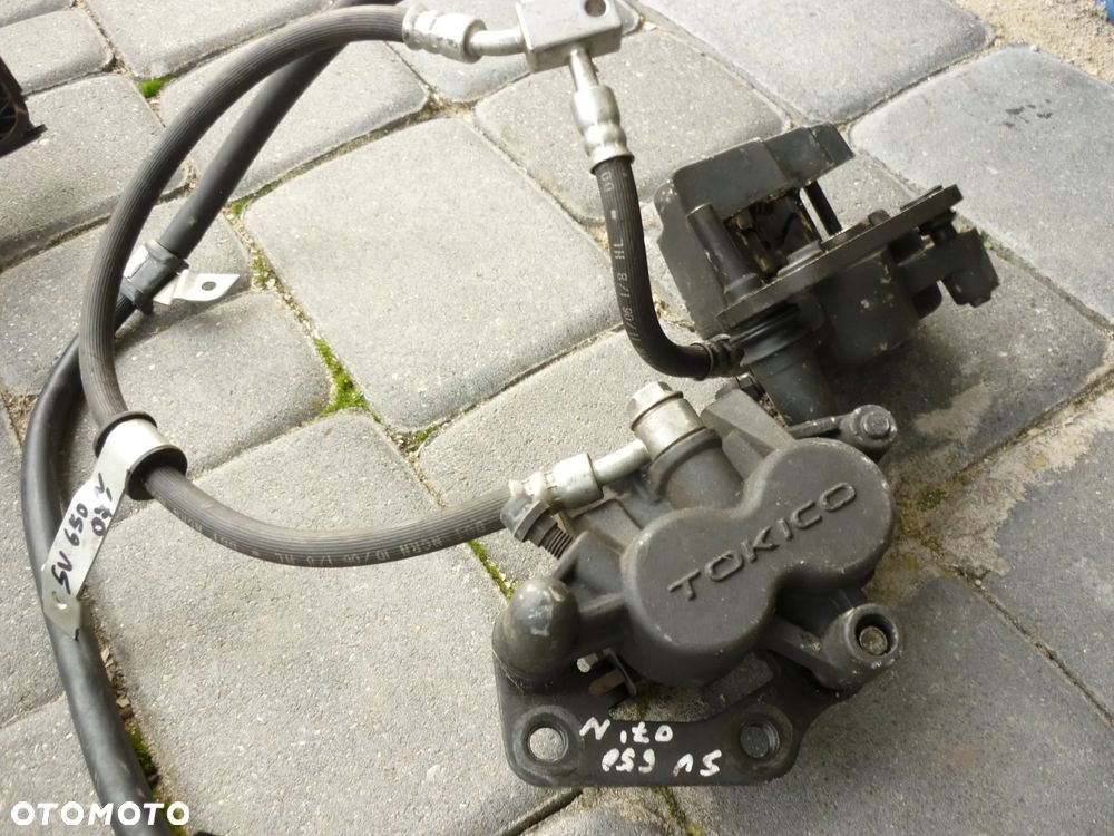 Zaciski hamulcowe Suzuki SV 650 rok 2003-2009 przednie z przewodami - 4