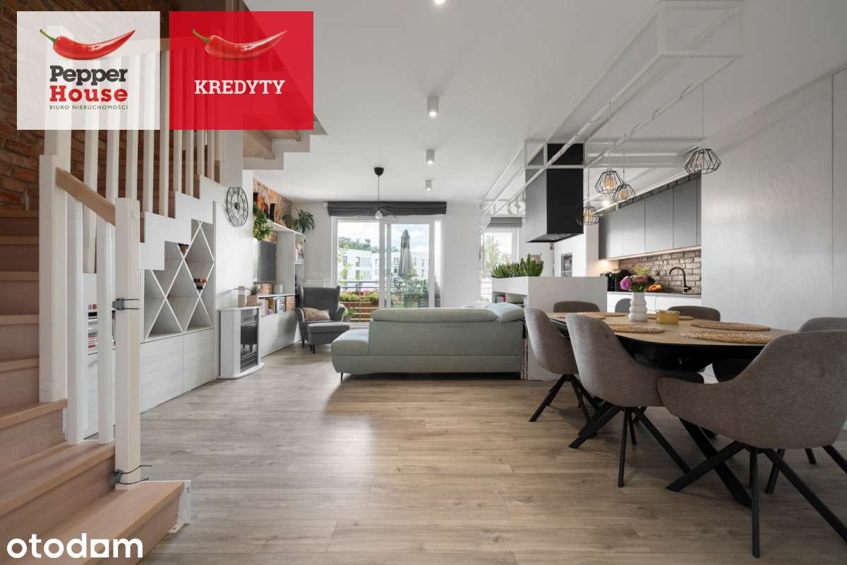 Unikalne, dwupoziomowe mieszkanie 111,39 m²