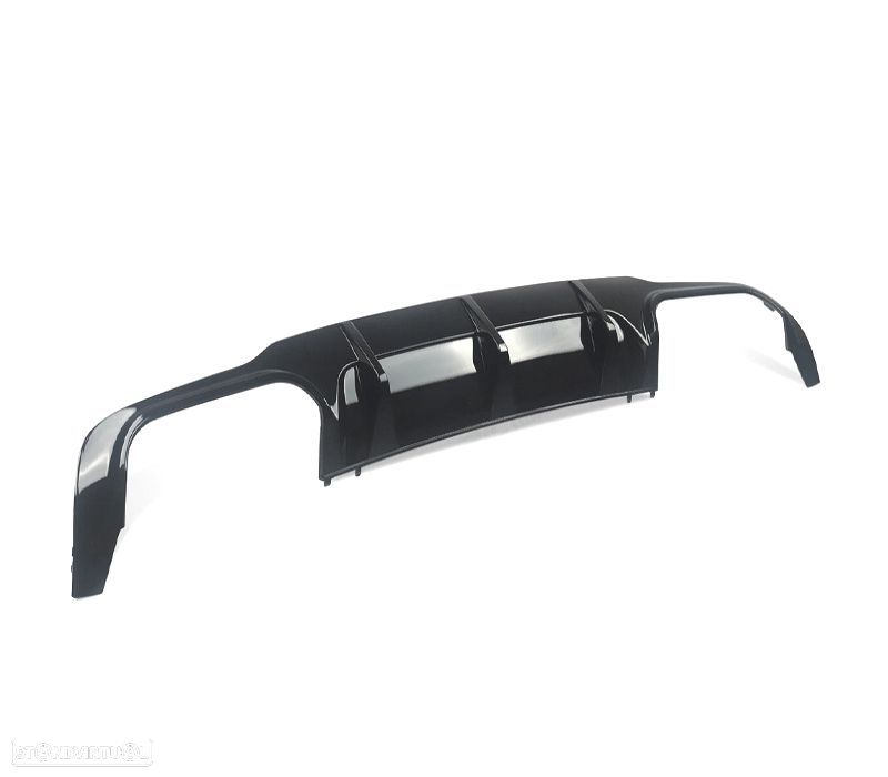 DIFUSOR MERCEDES W204 07-14 LOOK C63 AMG PRETO BRILHANTE - 2