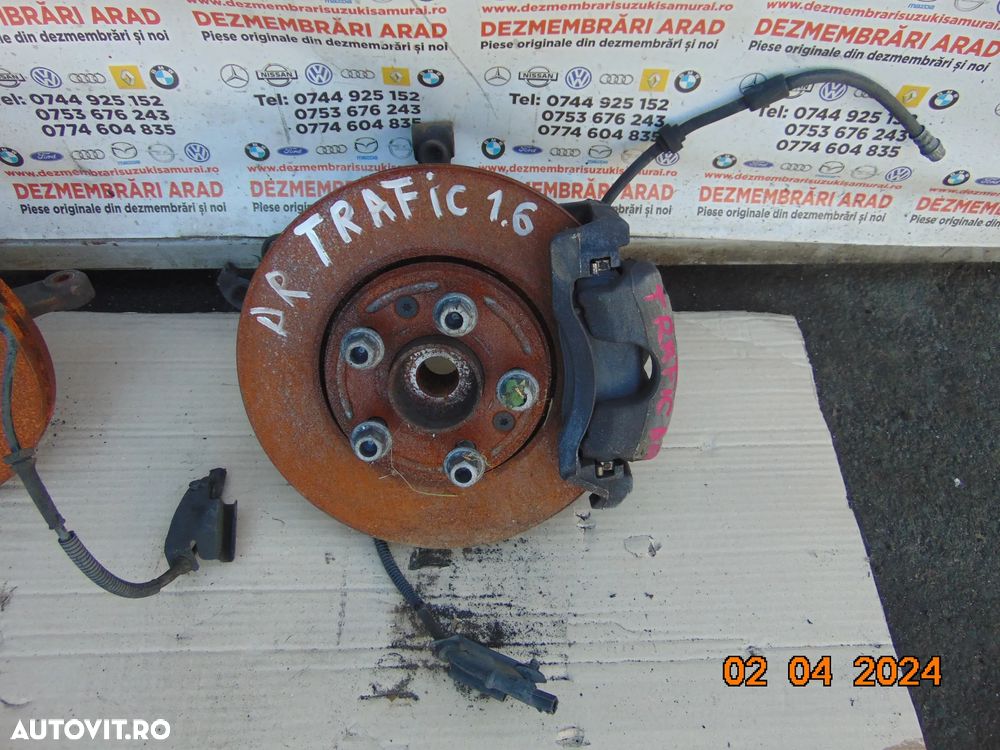 Fuzeta Renault Trafic 2014-2022 Opel Vivaro Nissan NV 300 fuzete stanga dreapta cu rulment - 3