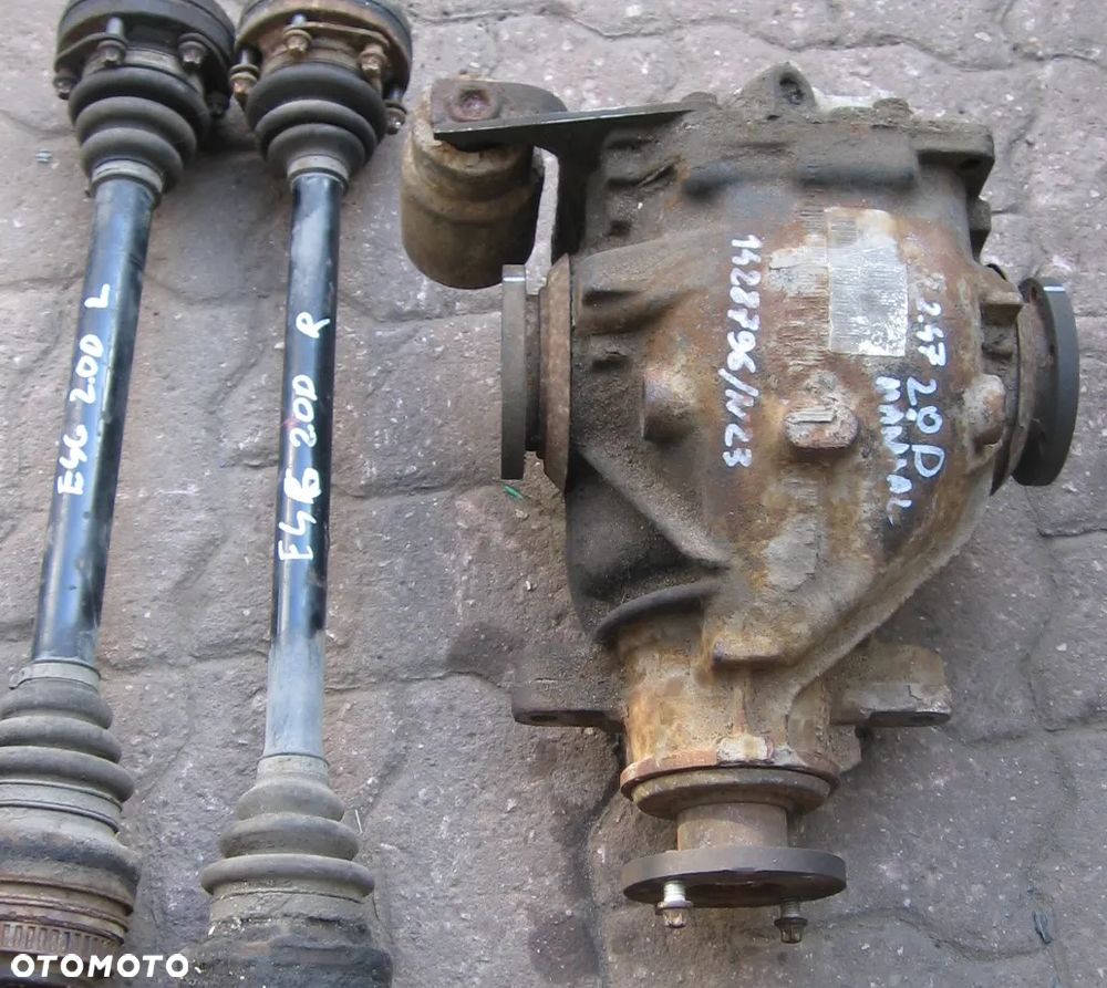 tylny most dyfer półoś BMW E46 2.47 7512142 1229495 - 8