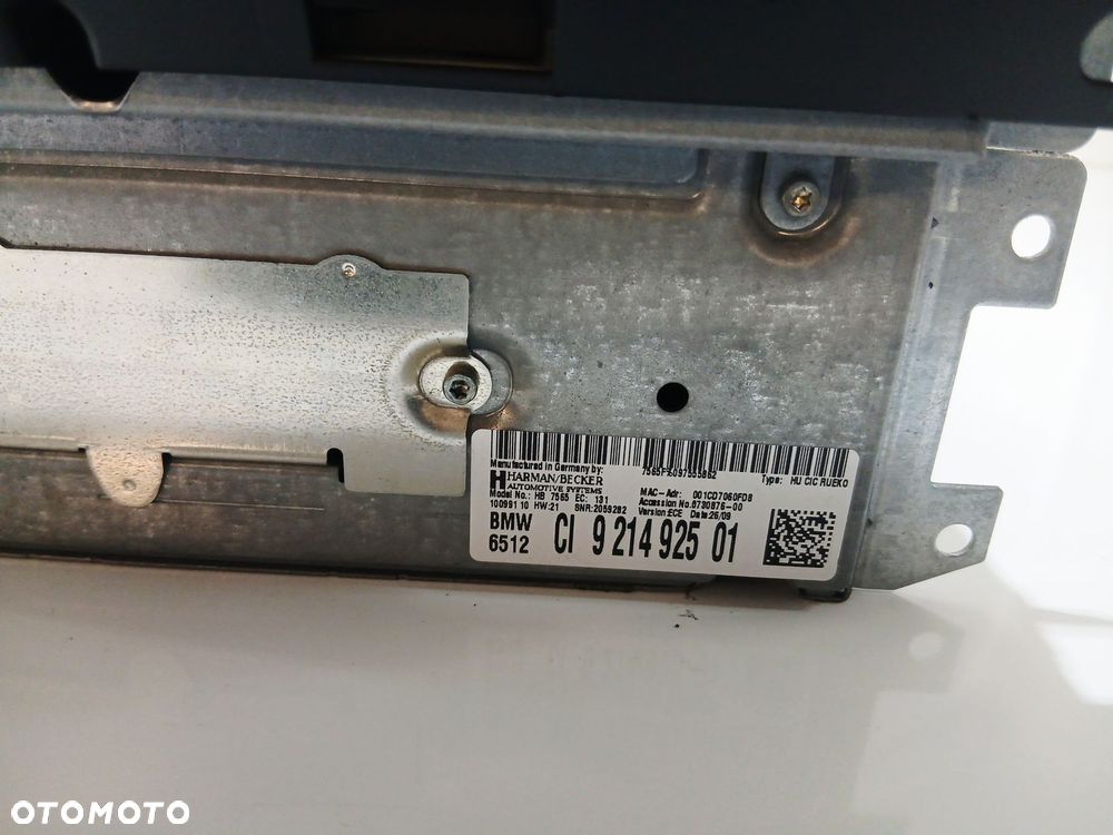 RADIO CZYTNIK NAWIGACJI BMW E60 E61 LCI 9214925 - 4