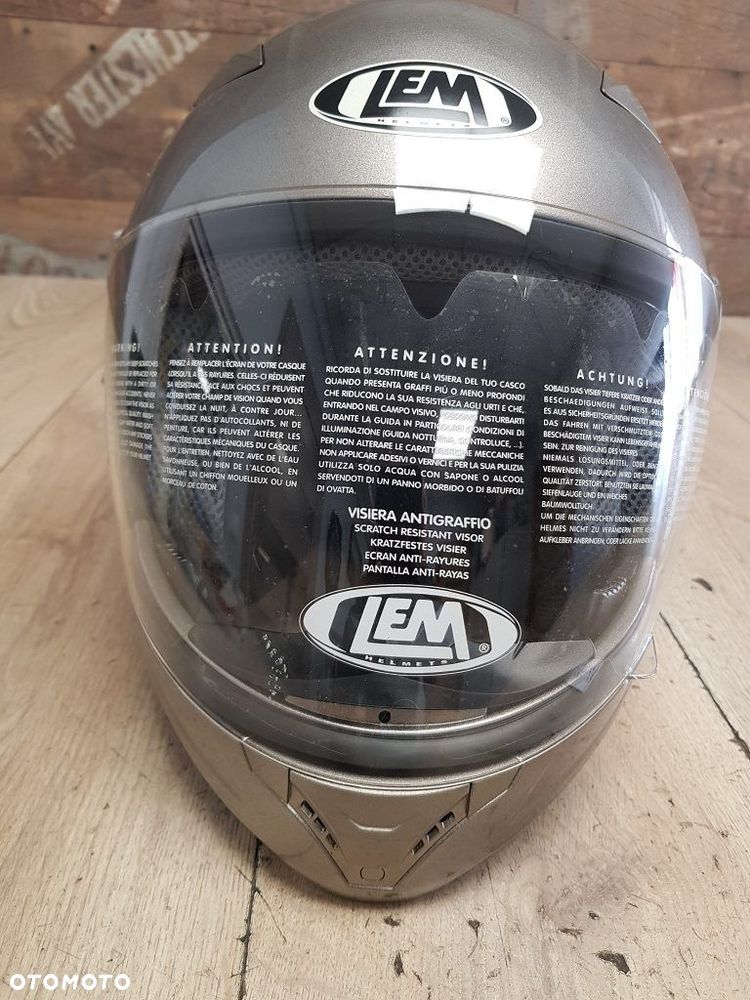 Kask motocyklowy LEM z odpinaną szczęką rozmiar M 57 - 2