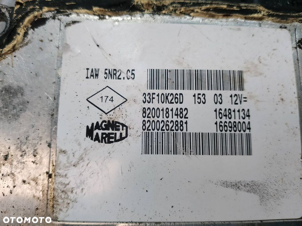 KOMPUTER, STEROWNIK RENAULT CLIO II LIFT 8200181482 8200262881 16481134 1.2 - 7