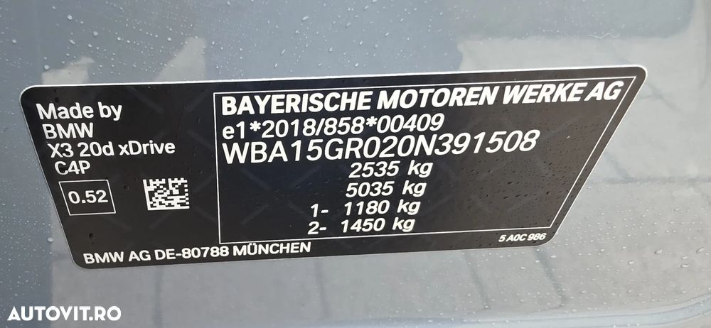 BMW X3 20d xDrive - 11