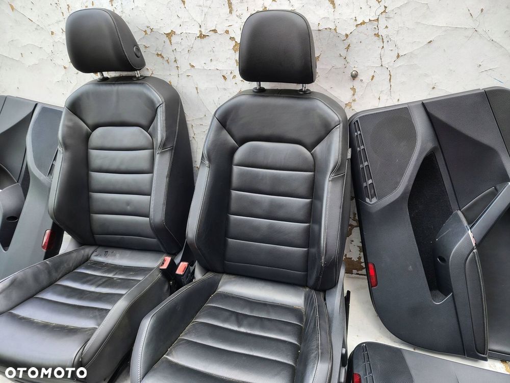 FOTEL FOTELE KANAPA TUNEL CZARNA SKÓRA GRZANE ELEKTRYCZNE GOLF 7 VII GTD HB - 9