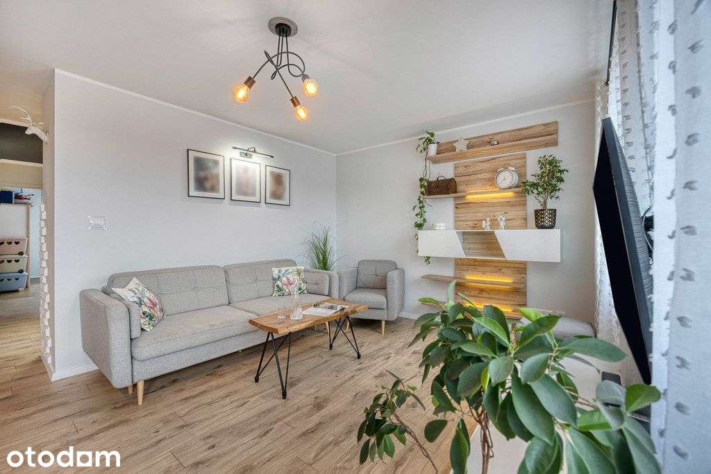 3 pokoje + osobna kuchnia + 2 łazienki | 73,3 m²