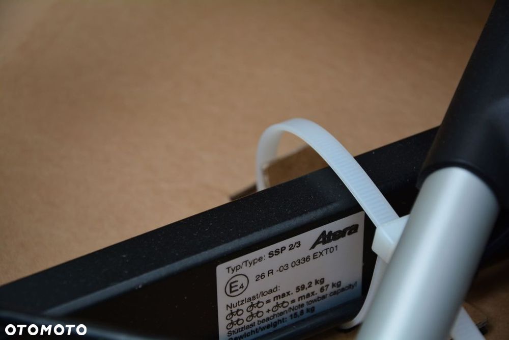 Bagażnik na hak Atera Strada E-Bike ML na elektryki alu klucz - 4