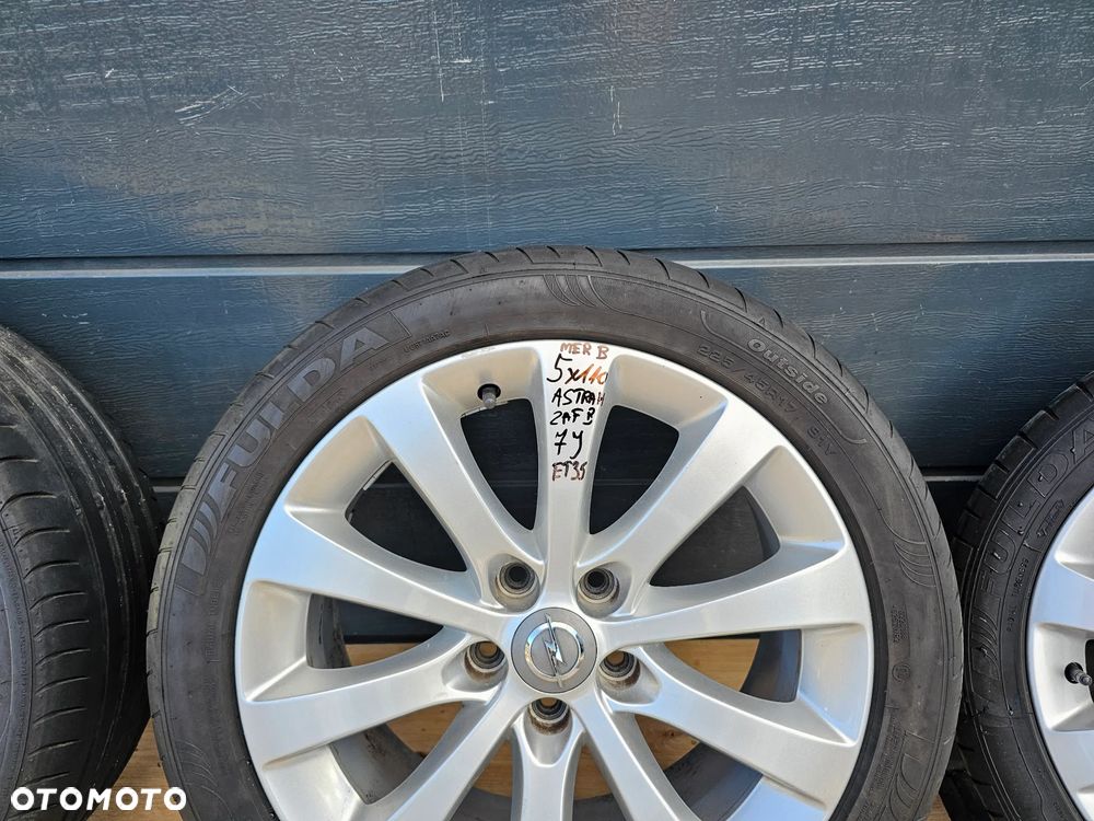 KOŁA FELGI ALUMINIOWE OPONY OPEL VECTRA C ASTRA H ZAFIRA B MERIVA B SIGNUM 17" 7J 5x110 ET35 225/45/17 - 6