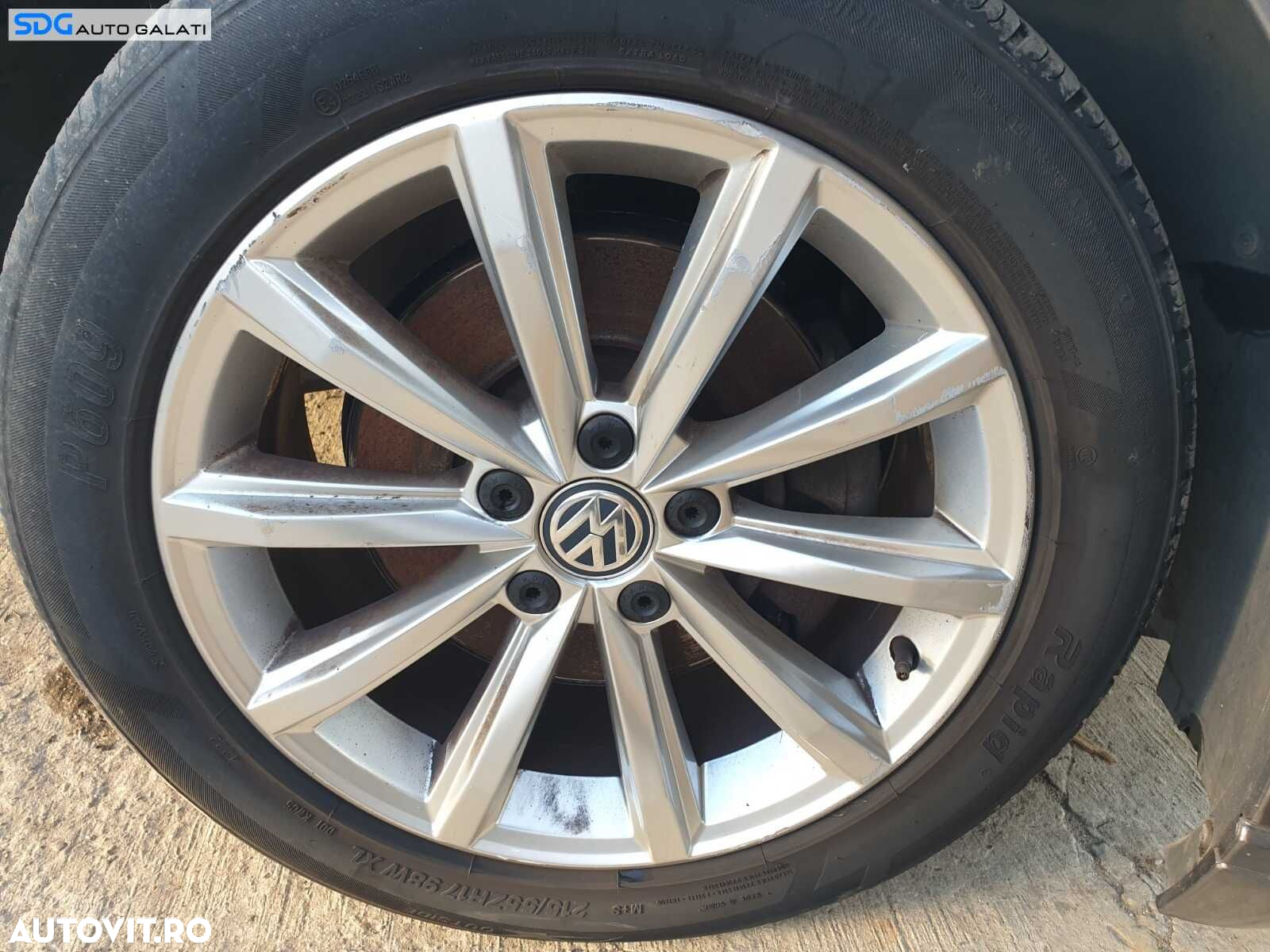 Set 4 Jante Roti Aliaj 215 55 17 R17 Helsinki 5x112 Volkswagen Passat B7 2010 - 2015 [C3931] - 4